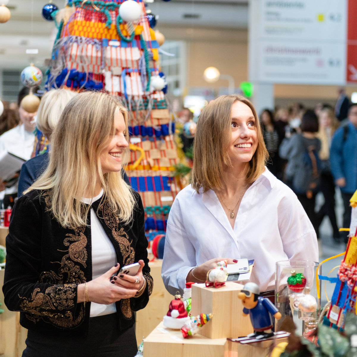 Visitors at Christmasworld - the leading international trade fair for seasonal decorations and festive decorations