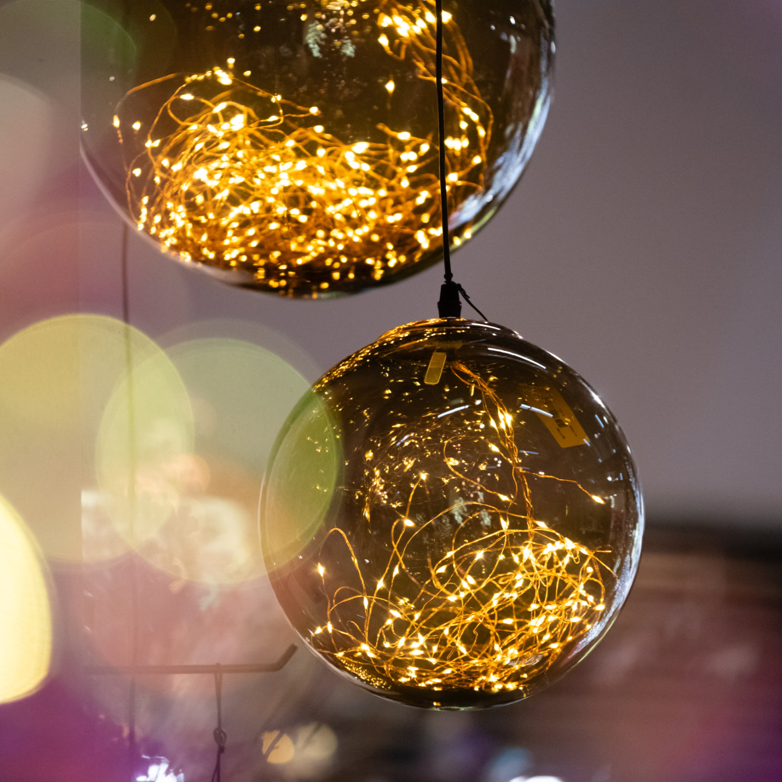 Light in baubles at Christmasworld